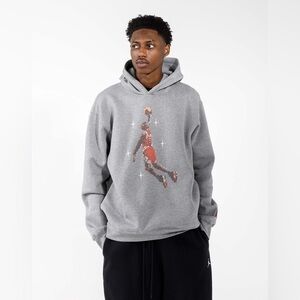 Jordan Essentials Slam Dunk Contest Hoodie Men’s L Gray NWOT